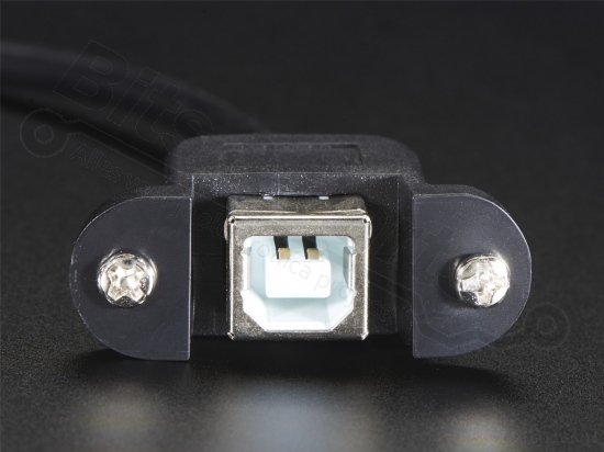 USB Chassis Part with Cable USB B Female to USB Micro Male 